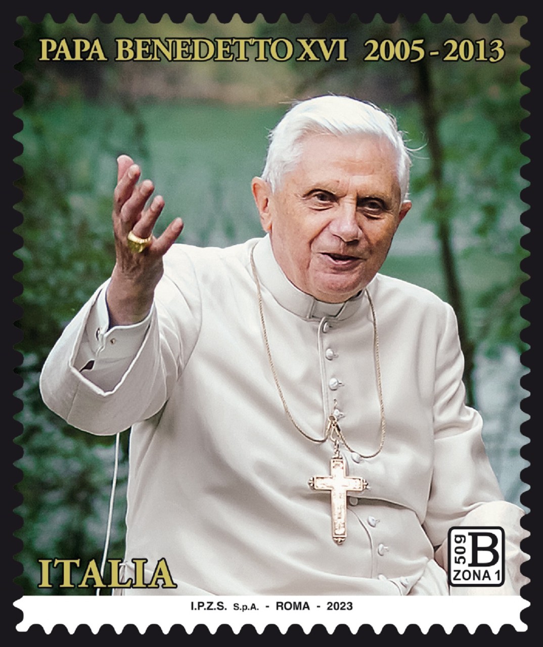 Poste Italiane emette un francobollo commemorativo di Benedetto XVI