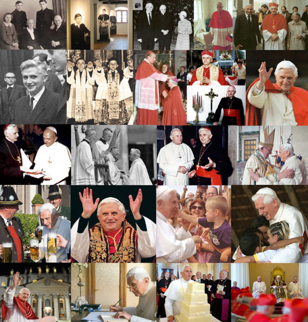 collage BXVI, 16 aprile 2016