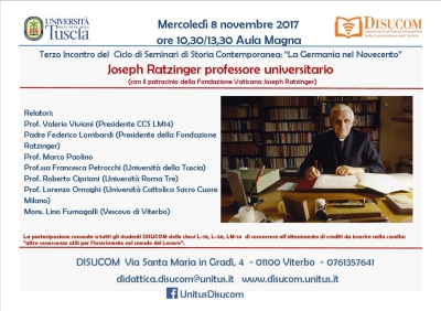 Ratzinger, 8 nov. 2017