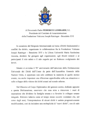 lettera Francesco - 1